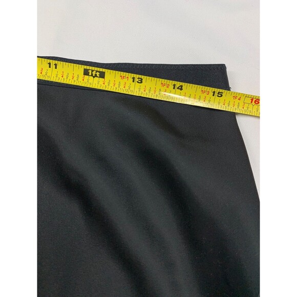 Victoria Secret Satin Slip Skirt Size Medium Black Long Pull on Midi Long - Picture 4 of 6